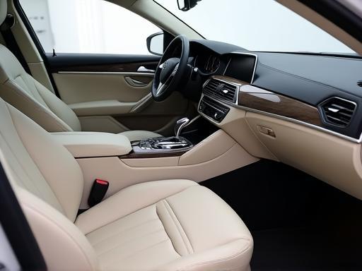 Immaculate interior of a luxury car after Next Level detailing service