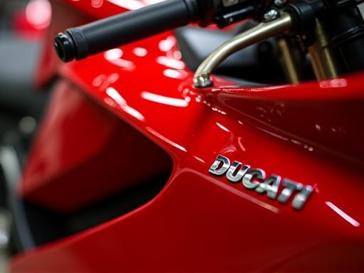 Ducati motorcycle with intricate ceramic coating detail by Next Level