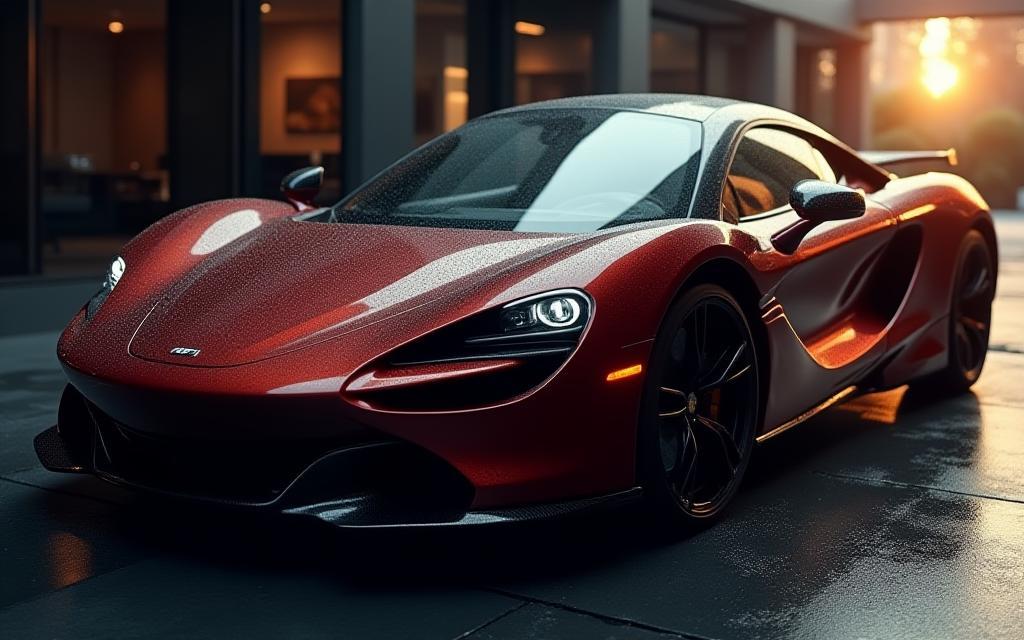 Luxury car with high-gloss ceramic coating finish by Next Level Ceramic Coatings